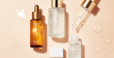 melhores produtos de skincare 2026 com sérum vitamina C, niacinamida, mucina de caracol e protetor solar facial